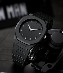 Arabic Black Luxury Watch