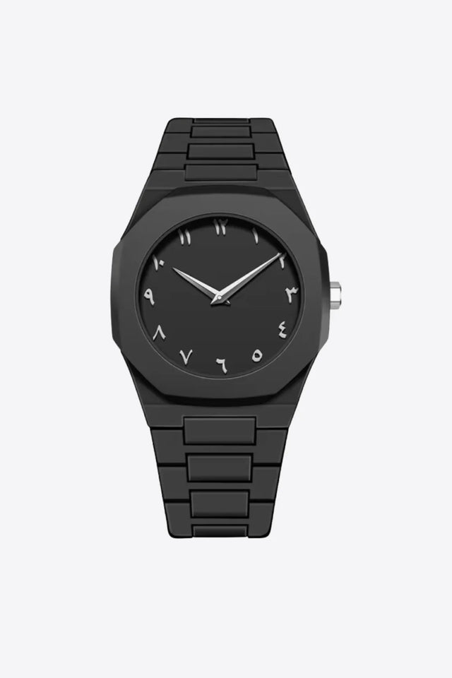 Arabic Black Luxury Watch
