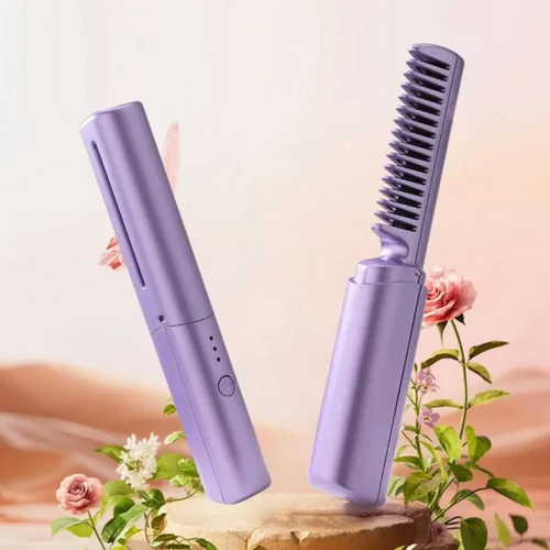 Travel Comb Cordless Rechargeable Hair Straightener - Eluna